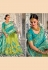 Turquoise banarasi silk half n half saree 5206