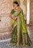 Light green banarasi silk half n half saree 5210