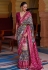 Grey viscose bandhej saree 113F