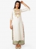 Off White Khadi casual wear embroidered Kurti Palazzo