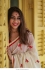 Bollywood Model White and Red Bengali saree