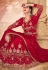 Maroon faux georgette long anarkali suit 1002