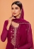 Magenta georgette sharara suit 2034