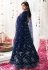 Navy blue net long anarkali suit 5302