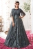 Grey net abaya style anarkali suit 5304