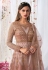 Light pink net center slit anarkali suit 5306