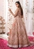 Light pink net center slit anarkali suit 5306