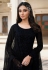 Navy blue net palazzo suit 3307