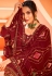 Maroon georgette kameez with palazzo 843