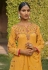 Yellow georgette palazzo suit 782