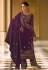 Purple georgette palazzo suit 526