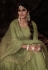 Pista green soft net sequence sharara suit 14004