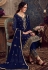 Navy blue georgette pant style suit 148072