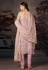 Pink net churidar salwar suit 228