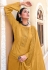 Mustard viscose palazzo suit 3171