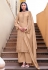 Beige viscose kameez with palazzo 3169