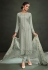 Grey muslin straight cut suit 1119