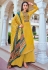 Yellow silk jacquard kameez with palazzo 3202