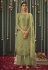 Mehndi cotton silk palazzo suit 3718