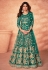 Shamita shetty green net abaya style anarkali suit 9184
