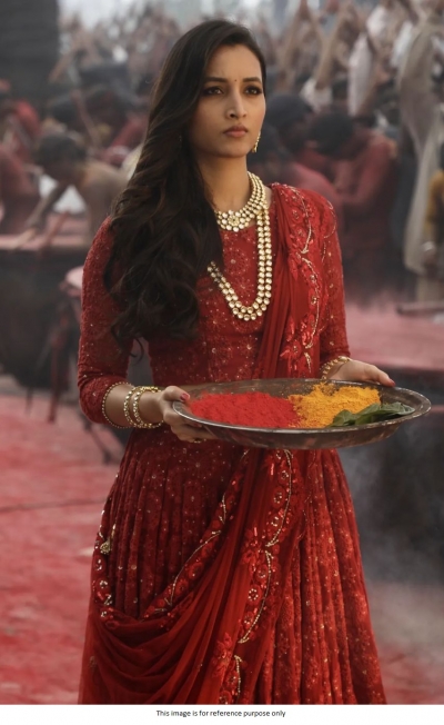 KGF Movie Srinidhi Shetty Inspired Red wedding lehenga choli