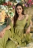 Olive green Short Peplum kurti with Sharara pant