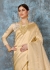 Classic Pearl White Kanjivaram 123002E