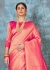 Traditional Lotus Pink Kanjivaram 123002D