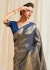 GOLDEN BLUE WOVEN KANJIVARAM 123006D