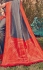 ROYAL BLUE AND RED WOVEN KANJIVARAM SILK 113