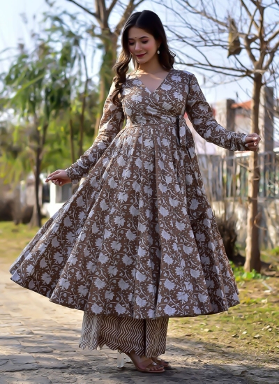 Frock style on sale kurta with palazzo
