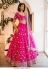 Bollywood Model Rani Pink silk wedding lehenga choli