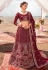 Maroon georgette circular lehenga choli 2203