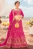 Magenta georgette circular lehenga choli 2205