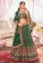 Green georgette circular lehenga choli 2204