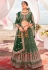 Green georgette circular lehenga choli 2204