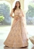 Peach crepe circular lehenga choli 7902