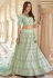 Light green crepe circular lehenga choli 7906