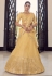 Yellow georgette a line lehenga choli 9705