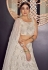 Off white georgette a line lehenga choli 9707