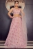 Pink georgette a line lehenga choli 9709