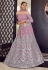 Light purple georgette a line lehenga choli 9710