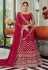 Magenta georgette a line lehenga choli 9713