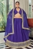 Purple organza a line lehenga choli 9714