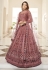 Brown silk circular lehenga choli 1994