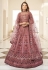 Brown silk circular lehenga choli 1994