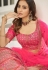 Pink silk circular lehenga choli 1995