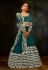 Teal net circular lehenga choli 111A