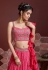 Magenta chinon silk circular lehenga choli 101