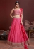 Magenta chinon silk circular lehenga choli 101